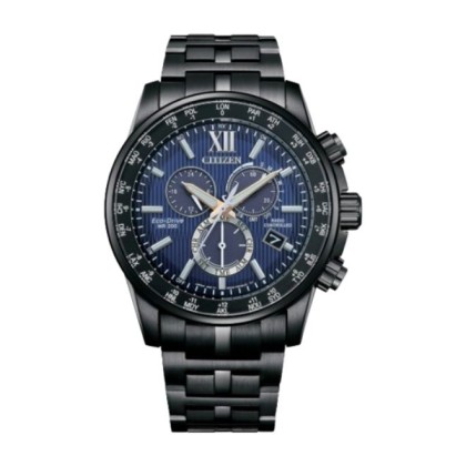 Citizen Eco-Drive CB5885-85L Chronograph 42.6mm Black Stainless Steel Analog Men Watch 